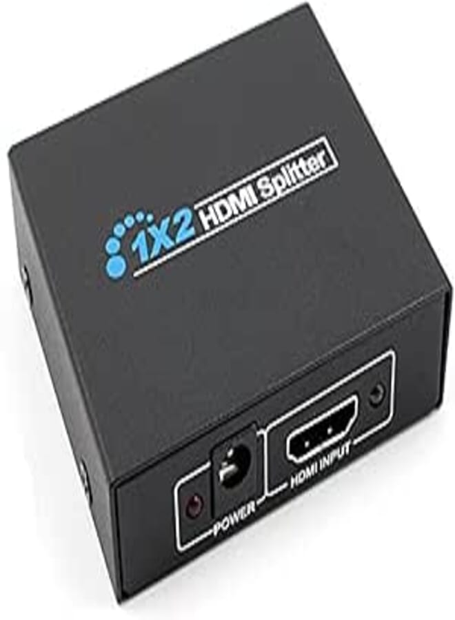 Hdmi Splitter Full Hd 1080P Video Hdcp Hdmi Switch Switcher 1X2 Split 1 In 2 Out Amplifier Display For Hdtv Dvd Ps3 Ps4 Black